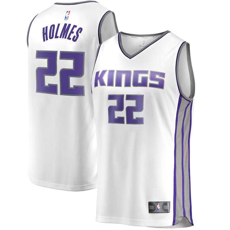 Men Sacramento Kings #22 Richaun Holmes Fanatics Branded White Fast Break Player Replica NBA Jersey->sacramento kings->NBA Jersey